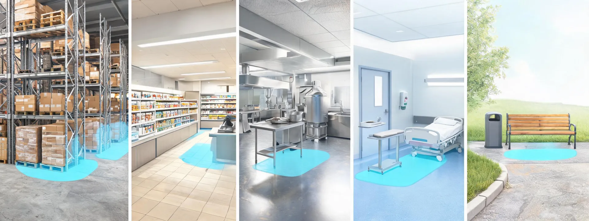 Facility map for commercial cleaning routes