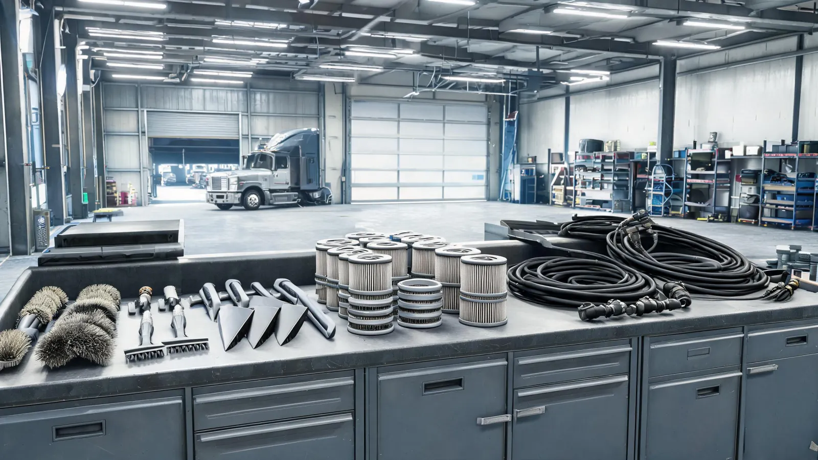 Cleaning equipment service support background
